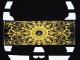 Skull yellow black pattern Long T-shirt Black