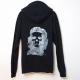 Skull Guevara Zip up Parker Black