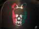 Skull Bunny Swarovski cap��Black��Italy color