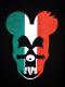 Skull Mouse Zip up Parker Italy Color Black