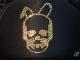 Skull Bunny Swarovski cap��Black��Gold