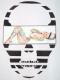 Skull Tattoo Girl NO.6 T-shirt white