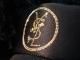 Emblem crash melt Swarovski cap Black��Gold