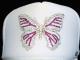 Butterfly Swarovski cap White