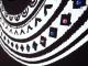 Samoa pattern Swarovski Long T-shirt Black