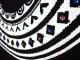 Samoa pattern Swarovski Parker black