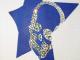 Stars Skull Swarovski T-shirt White�� Blue