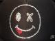 Killer Smiley Swarovski cap Black