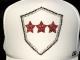 Emblem Red Three Star Swarovski capWhite