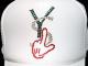 Parody Hand Swarovski Cap White��Italy color