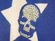 Skull Swarovski USA flag LongT-shirt White