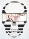 Skull Tattoo Girl NO.��7 T-shirt��White