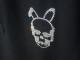 Skull Bunny Swarovski Polo shirt��Black��