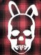 Skull Bunny flannel shirt Red