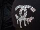 Parody Melting Swarovski knit cap black