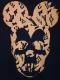 Skull mouse Rivas Monogram zip-up Parka Black