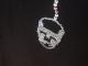 Skull Swarovski necklace T-shirt��Black
