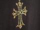 Cross Gold Swarovski necklace T-shirt����lack