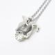 CQ Skull Bunny necklace Silver