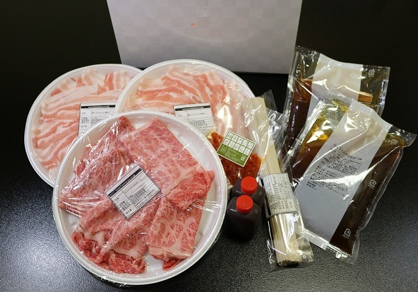 つゆしゃぶと近江牛しゃぶしゃぶの食べ比べセット【冷凍タイプ】