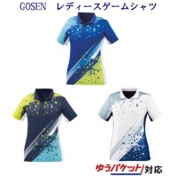 ゴーセン　レディースゲームシャツ　T2001　2020SS　バドミントン　テニス　ソフトテニス　ゆうパケット(メール便)対応 クリアランス|ウエア|バドミントン