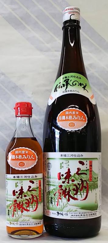 【お取り寄せ品】有機三州味醂　500ml【愛知県 角谷文治郎商店】