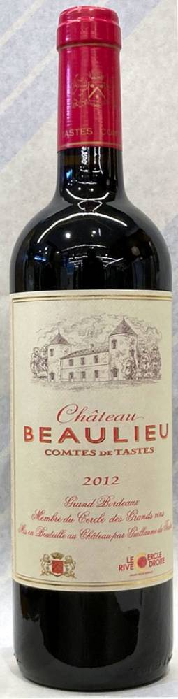 2012年　シャトー・ボーリュー　コント・ド・タスト（赤）　　ボルドーシューペリュール