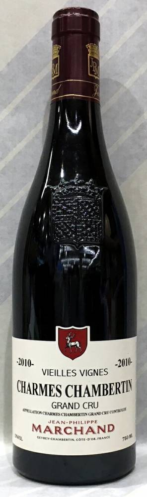 2010年　シャルム・シャンベルタン　特級畑　ジャン・フィリップ・マルシャン（赤）　フランス　ブルゴーニュ地方
