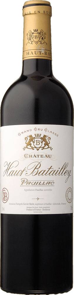 2015年　シャトー・オー・バタイエ（赤）ボルドー　ポイヤック　メドック5級格付