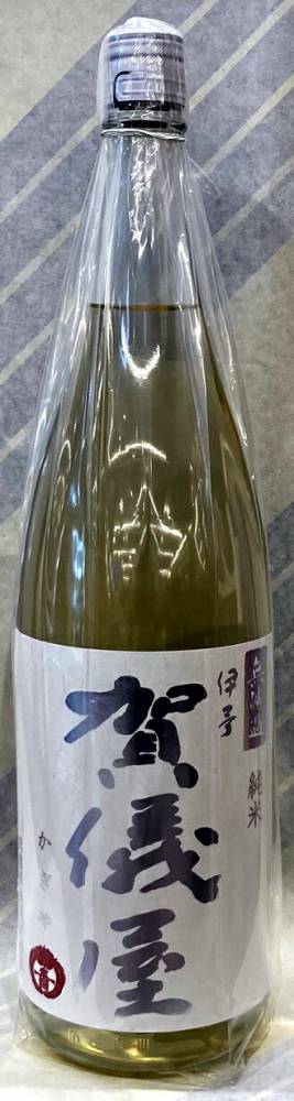 賀儀屋　純米酒　真白MASHIORO　1.8L【愛媛県西条市の成龍酒造の限定日本酒】