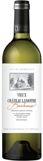 2019年　ヴュー　シャトー　ラモット（白）　フランス　ボルドー地方　アントル・ドゥ・メール