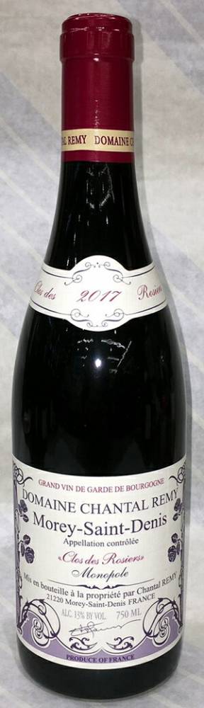 2017年モレ・サン・ドニ　クロ・デ・ロジエ　モノポール（赤）750ml　シャンタル・レミー