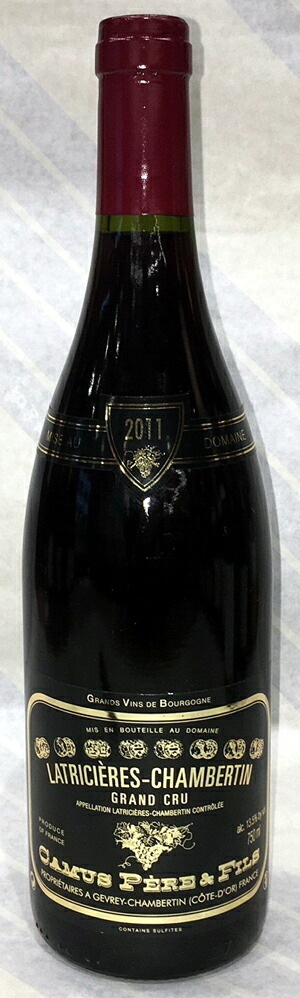 2011年ラトリシエール・シャンベルタン　特級畑グランクリュ（赤）750ml　カミュ