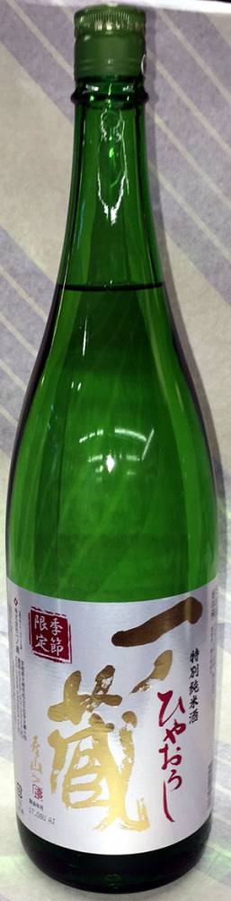 一ノ蔵　特別純米　ひやおろし　1.8L【調和のとれた味わいが魅力、秋の味覚ともピッタリ】