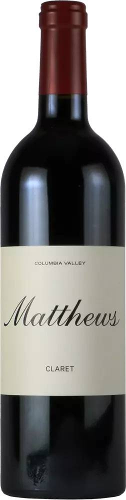 2020年 　マシューズ　コロンビア・ヴァレー クラレット（赤）アメリカ　ワシントン州　コロンビアヴァレー