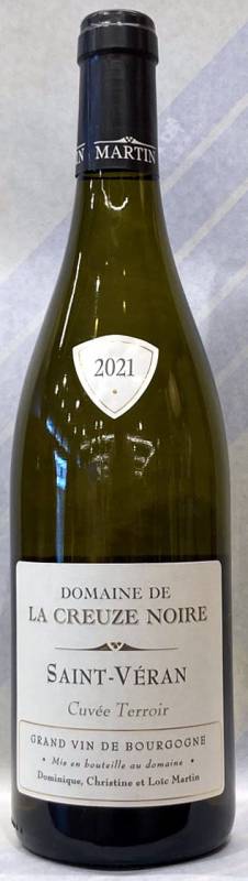 サン・ヴェラン　キュヴェ テロワール　2021年（白）ブルゴーニュ　ドメーヌ ド ラ クルーズ ノワール