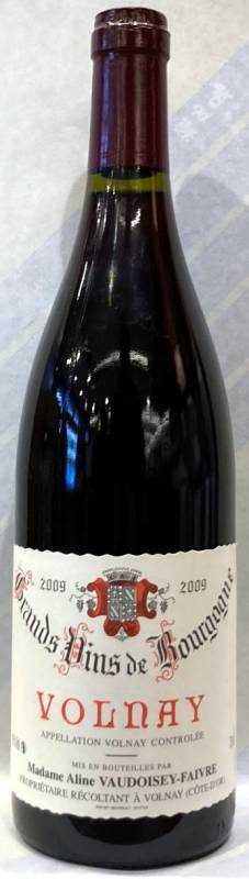 2009年　ヴォルネイ　ドメーヌ・ベルナ―ル・ヴォードワゼ・ミュタン（赤）ブルゴーニュ