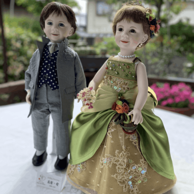 オーダーメイド新郎(花婿)新婦(花嫁) ウェディングドール ビスクドール