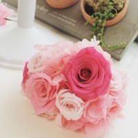 スタンダードローズピンクグラデーション４点セット|ウェディングセット