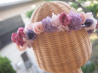 赤紫が可愛い！ハート花冠|花冠|花冠＆カチューシャ