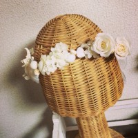 貝がたくさん入ったシェルリング花冠|花冠|花冠＆カチューシャ