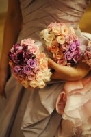 グラデーション　クラッチバックブーケ3点セット|３点セット|ウェディングセット