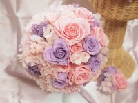 ふわふわピンク＆パープル3点|３点セット|ウェディングセット