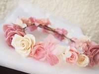 ハートハート花冠＆リストレット|３点セット|ウェディングセット