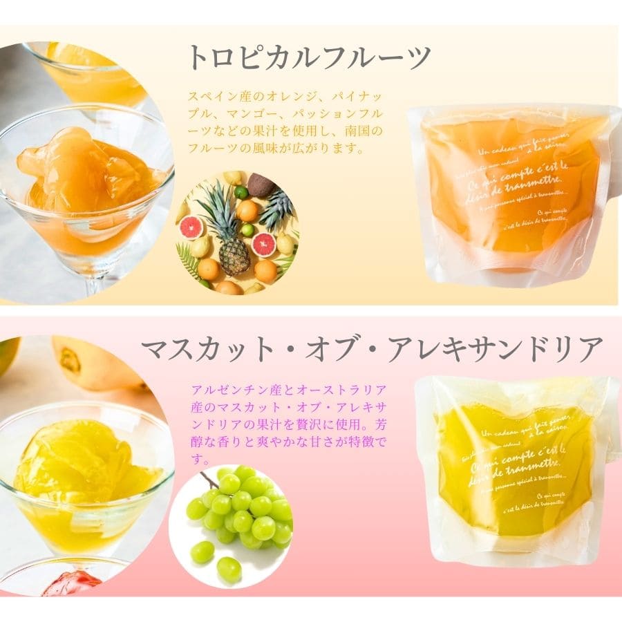 【夏限定】カカオフルーツゼリー5種5個セット