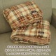 ひざ掛け 毛布 ブランケットL Gluck チェック柄 小さめ 140×100cm シープ調 ウォッシャブル 洗濯可能 ハーフケット