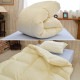 小さめ 羽毛布団 140×190cm ショートセミシングル 掛け布団 80×180cmベッド用 ダウン93% ダウンパワー400dp 日本製 女性用