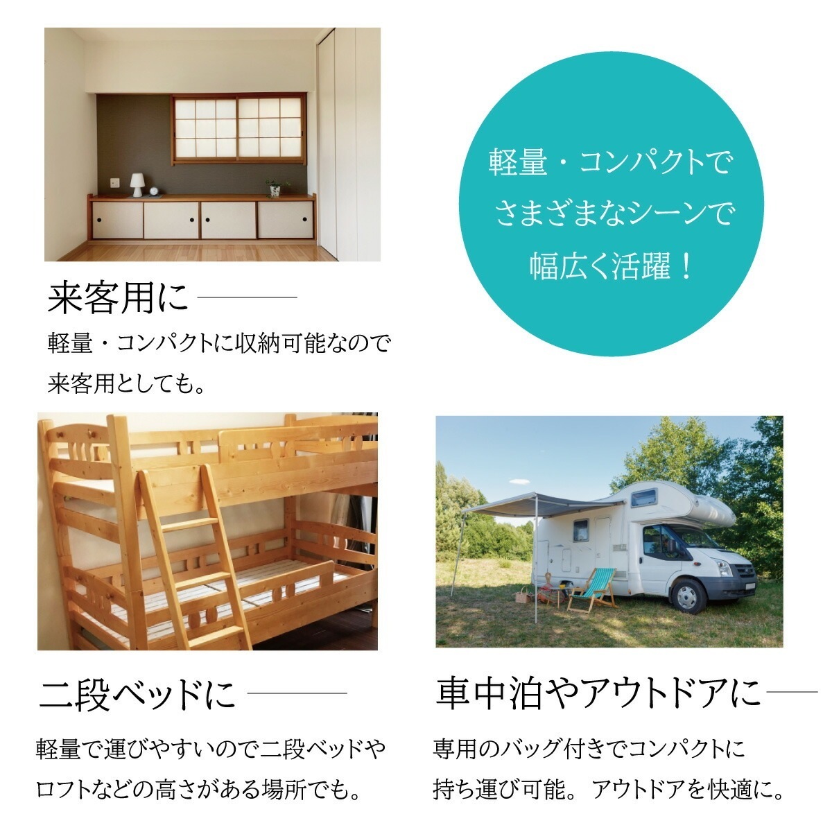 ファインエアー コンパクト3つ折りマットレス 80×180cm 洗濯可能 日本製 セミシングル ファイバー 高反発 通気性 体圧分散 お昼寝 ごろ寝 固め 高反発マット ベッドマットレス 洗える敷ふとん 敷布団 硬め ml-1057 送料無料