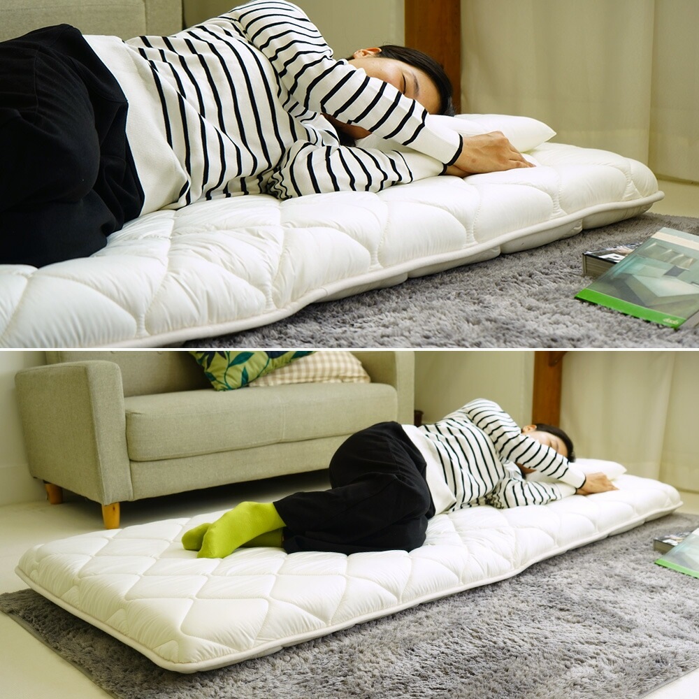 ショートセミシングル 80×180cm 敷布団 中綿増量タイプ 厚さ約9.5cm 小さめ 防ダニ 固わた入り 送料無料 日本製 幅が狭い 軽量 【8018DX】