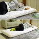 ショートセミシングル 80×180cm 敷布団 中綿増量タイプ 厚さ約9.5cm 小さめ 防ダニ 固わた入り 送料無料 日本製 幅が狭い 軽量 【8018DX】